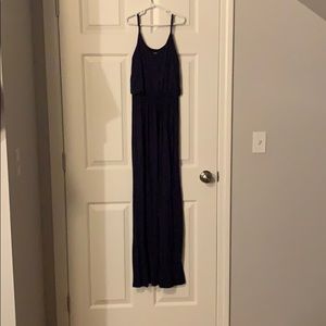 Lush navy blue maxi dress